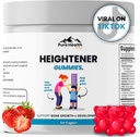 Heightener Gummies - Natural Højde Vækst Supplement for børn, Teens og voksne til at øge Bone Styrke og Grow Taller B124; Højde Maximizer piller med L- Arginin, Calcium & Zink B124; 60 Gummy