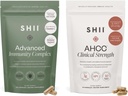 SHII Full Immunity Support AHCC Mushroom Support Help Focus, Vegan, Gluten- Free, Sugar- Free, Vitamin D3, Vitamin C, og Zink