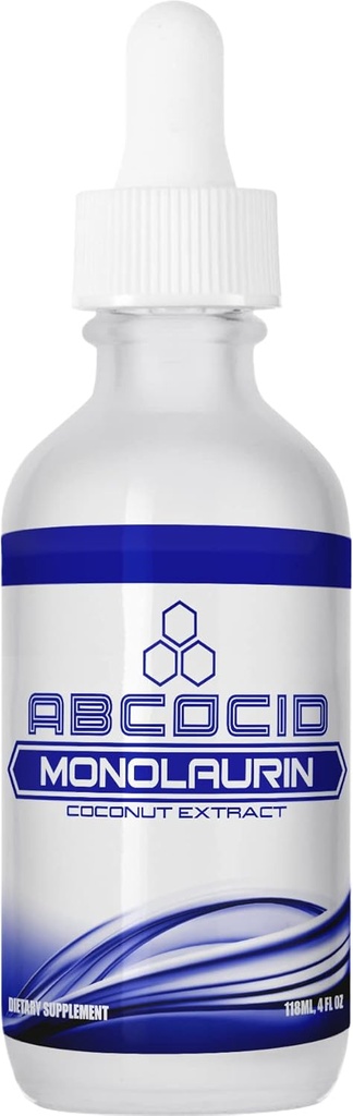 Monolaurin Liquid Extract 900 mg, 4,8 Oz Liquid, 158 Servere, Made in USA, Quick Absorption, Kvalitet Potent Ingredienser, Third- Party Testet, Non- GMO, GMP Certified, Cruelty- Free Products