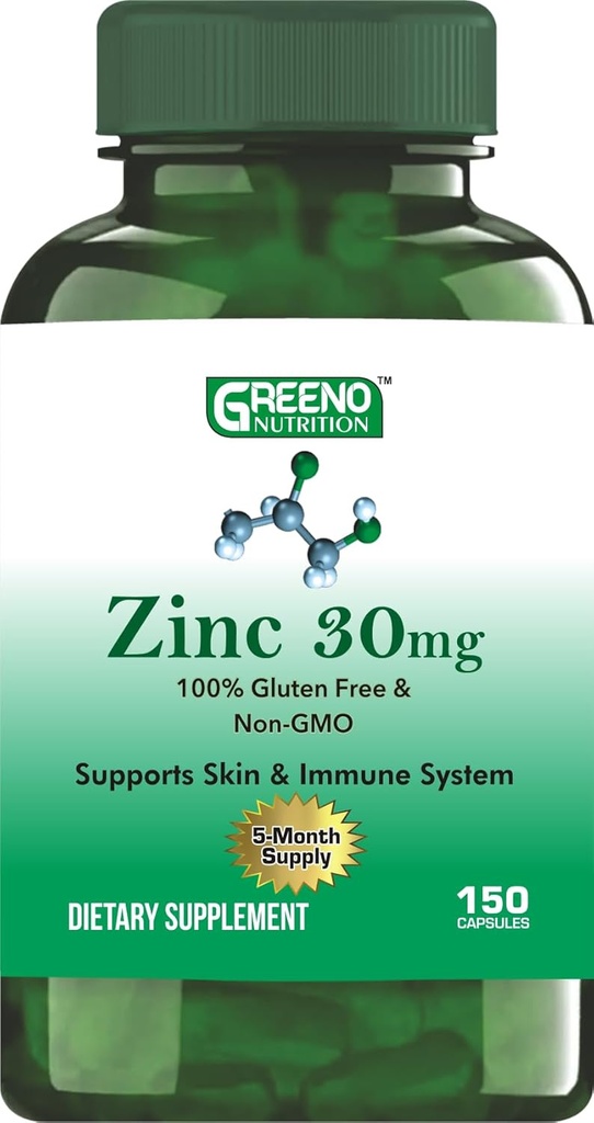 Zink picolinat kapsler, 30 mg, stærkt absorberbare, til immunsystem support, 150 greve (5 Måneders Tilgang)