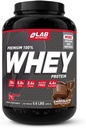 Lab Nutrition Premium, 100% Whey Protein Powder, Byg muscl, Gluten Free, 25 g Protein, Lækker Chokolade Flavor, 5,6 Lbs - 71 Servering