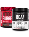 Jacked Factory Nitrovolume Shred Thermogen Pre- Workout i Orange Ananas & BCAA i Fruit Punch for Body Recomposition, Muscle Building og Inddrivelse