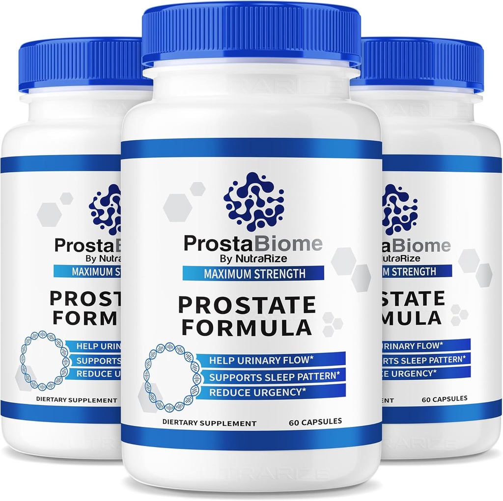 (3 Pack) ProstaBiome kapsler, ProstaBiome Prostate Support, All- Natural Supplement for mere Kontrol, Maksimal styrke piller for energi og Relief, Prosta Biome anmeldelser (180 kapsler)