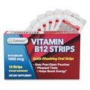 Vitamin B12 Strips 10 Pack Removal 124; Easy Oral opløselig Mint Flavored Strips • 124; 1500 mcg Strips • 124; VIT B12 Opløs under tungen • 124; Methylcobalamin B- 12 Vitamin Formel 124; Vegan Friendly & Gluten Free