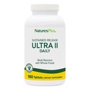 NaturesPlus Ultra II Daily - 180 tabletter - Multivitamin med hele fødevarer til samlet velvære - Understøtter energi & immunforsvar - Vedvarende udgivelse - 180 Servere