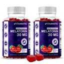 Vitamatisk sukker fri Melatonin 30mg per gumme - 60 Servering - 60 vegetariske gummier - ikke-Habit Forming Supplement (60 greve (pakke med 2))