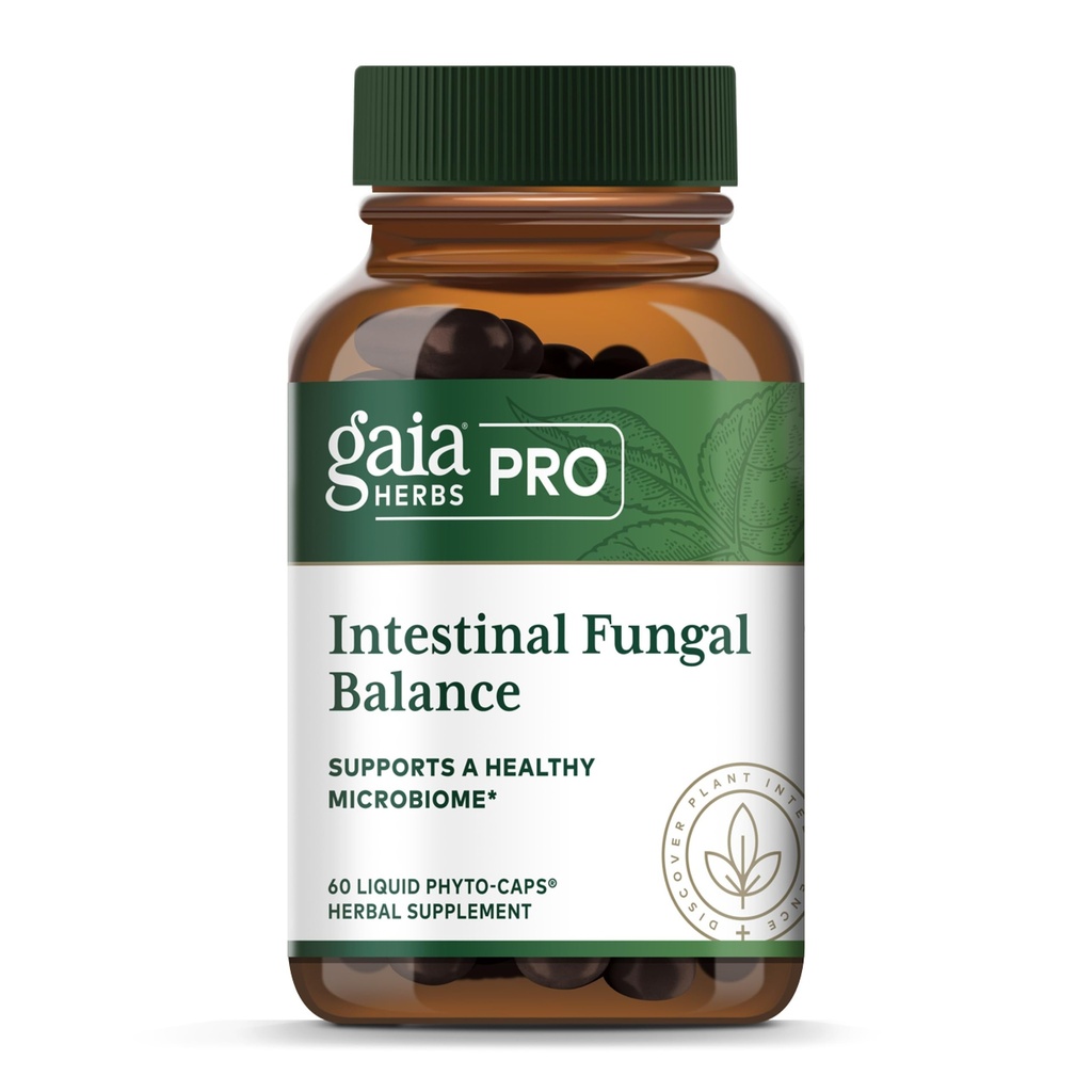 Gaia urter Pro Intestinal Fungal Balance - fordøjelse Support * - Rense Support Supplement * med Holy Basil Leaf, kanel Bark & Oregon Grape Root - 60 flydende Phyto- Caps (60 Servere)