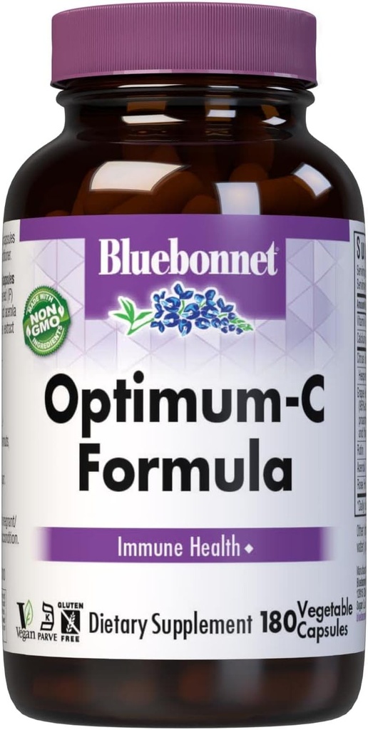 BlueBonnet Optimum C Formel Vegetabilske kapsler, 180 Tæl