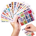 383Pcs Pill Organizer Medicine Labels, Pre- Cut Medicine Stickers Travel Daily Pill Container Labels med 34 Sheets Pill Box Lables Pill Organizer Stickers of Brands + 4 Sheets Blank Stickers (351 + 32PCS)