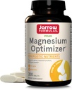 Jarrow Formulas Magnesium Optimizer - 200 tabletter - Understøtter ben sundhed & muskel funktion - Motion & Endurance fordele - Inkluderer Taurine, P5P & Vitamin B6 - 100 Servering