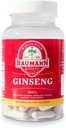 Baumann Wisconsin Ginseng Capsules 130 Pills 400 mg - Pure American Ginseng Root Extract Powder in Each Pill - 100% Natural Panax Ginseng Supplement til immunforsvar, fokus og energi