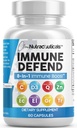 Renere nukleosteroider immunforsvar Support 8 i 1 med Zink 50mg Quercetin, VIT C 1000mg, vitamin D3 5000 IE, Elderberry, Ginger - Immunity System Booster for voksne, Vegan - 60 Greve