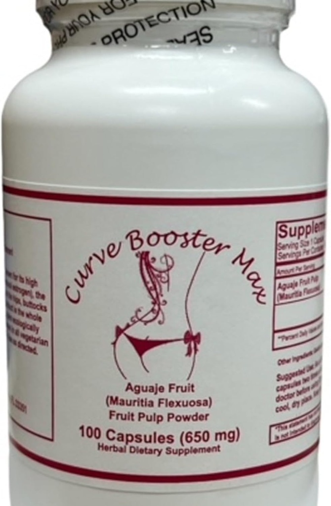 Curve Booster Max Pure Aguaje kapsler til kvinder og transseksuel 650 mg USA Made