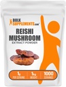 BulkSupplements.com Reishi Mushroom Extract Powder - Reishi Mushroom Powder, Supplement for Total Well- Being - Gluten Free, 1g per Serving, 1kg (2.2 lbs) (Pack of 1)