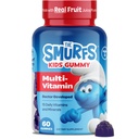 Smølfer Kids Multivitamin Gummies Measurement 124; Multivitamin Gummies for Kids med 15 Vitamin & Minerals Measurement 124; Lavet med Real Fruit Measurement 124; Doctor Developed Measurement 124; Non- GMO og ingen Kunstige Artiskokker eller Farver Measurement 124; 60 Gummies