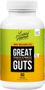 LIVELY VITAMIN CO. Great Guts Probiotic - 100 Millioner CFU Probiotic - Balance Gut Microbiome, GI Tract, Betændelse, fordøjelsesbesvær, Reflux, Upset Mave, & Diarré - 60 Caps