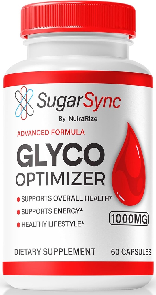 NutraRize Sugar Sync Glyco Optimizer Kapsler, Official SugarSync Glyco Optimizer, Sugar Sync Fælles Optimizer, Sugar Sync Gluco Cleanse Detox Formel, SugarSync Glycol Anmeldelser (60 Kapsler)