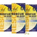 RESCUE Bach Dvalevæske smelter, Natural Orange Vanilla Flavor, Natural Sleep Aid, Stress Relief, Homøopatisk Blomst Essence, Fri for Melatonin, Non- Alkohol, 3 Pack, 28 Greve hver