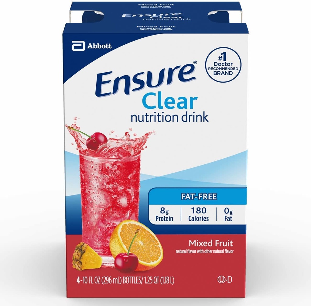 Sikre klar ernæring drikke flasker blandet frugt, 10 Fl Oz (pakke med 4)