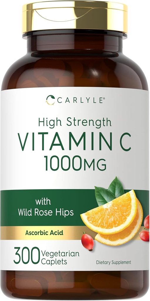 Carlyle C 1000mg Vitamin 124; 300 Vegetariske Caplets