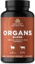 Ancient Nutrition orgel Kognitiv, Grass- Fed og Wild orgel Complex kapsler, lever, hjerte, Nyre Understøtter orgel, Kognitiv, og immunsystemet sundhed, 180 Ct