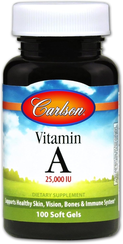 Carlson Laboratories - A-vitamin, 25. 000 IE, 100 bløddele