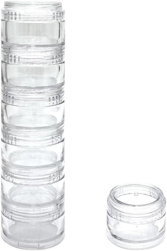 HaiSea Weekly Travel Pill Planner- Månedlig Pill Organizer, Daglig Måned Pill Box- Separate AM / PM Compartments Colors Vary