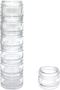 HaiSea Weekly Travel Pill Planner- Månedlig Pill Organizer, Daglig Måned Pill Box- Separate AM / PM Compartments Colors Vary