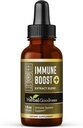 Urte Goodness immunsupportvæske 1oz - Natural Herbal supplement til immunforsvar & tandkød, flydende vitaminer til voksne og børn, med Echinacea, Astragalus, og Graviola - 1 flaske