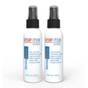 Dermasolve Stop Itch Spray med 100% Økologisk Neem Olie, Skalp og Body Psoriasis Relief, Tør Hud, Bider, Sunburn, Burns og udslæt