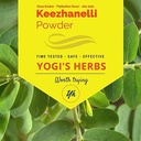 YOGIS HERBS Keezhanelli pulver (Phyllanthus Niruri) Name 124; Chanca Piedra Stone Breaker - Lever, Nyre & Galleblære Support- Fresh & Pure Herbal Supplement (8 oz)