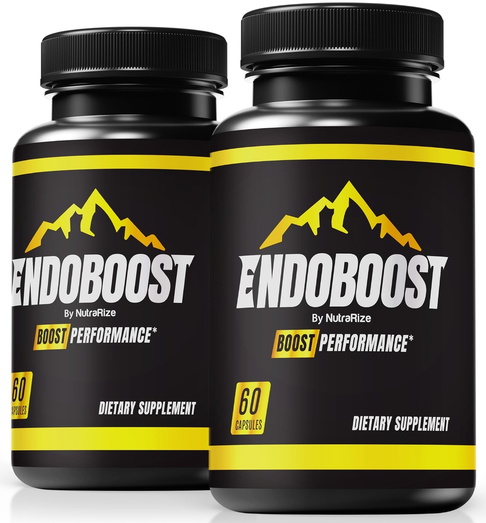 NutraRize (Pack of 2 Endoboost for mænd - (Official) Endoboost Mand ydeevne, Kosttilskud, Kapsler, Endobost Anmeldelser for Health Pills Pro Advanced Formel (120 Kapsler)