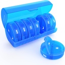 Ugentlig Pill Organizer 7 Dag 2 gange om dagen, Sukuos Stor rejse Pill Box for piller / Vitamin / Fish Oil / Kosttilskud, Daglig Medicin Organizer Box, BPA Free Pill Case, Let at rengøre