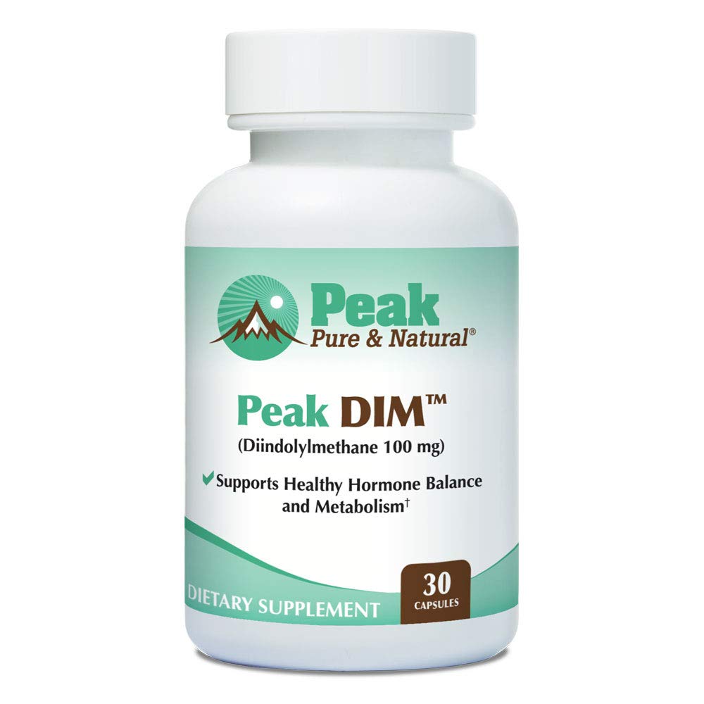 Peak Pure & Natural Peak DIM - Support Sund Hormone & Østrogen Balance - Metabolisme Support Supplement Note 124; 100mg - 30 kapsler