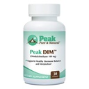 Peak Pure & Natural Peak DIM - Support Sund Hormone & Østrogen Balance - Metabolisme Support Supplement Note 124; 100mg - 30 kapsler