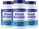 (3 Pack) Microbio Blood Booster, Micro Bio Blood Booster Natural Blood Flow Support Supplement, Micro Bio Brands Pills Advanced Microbiobrands Maximum Strength Support Formel (180 Kapsler)