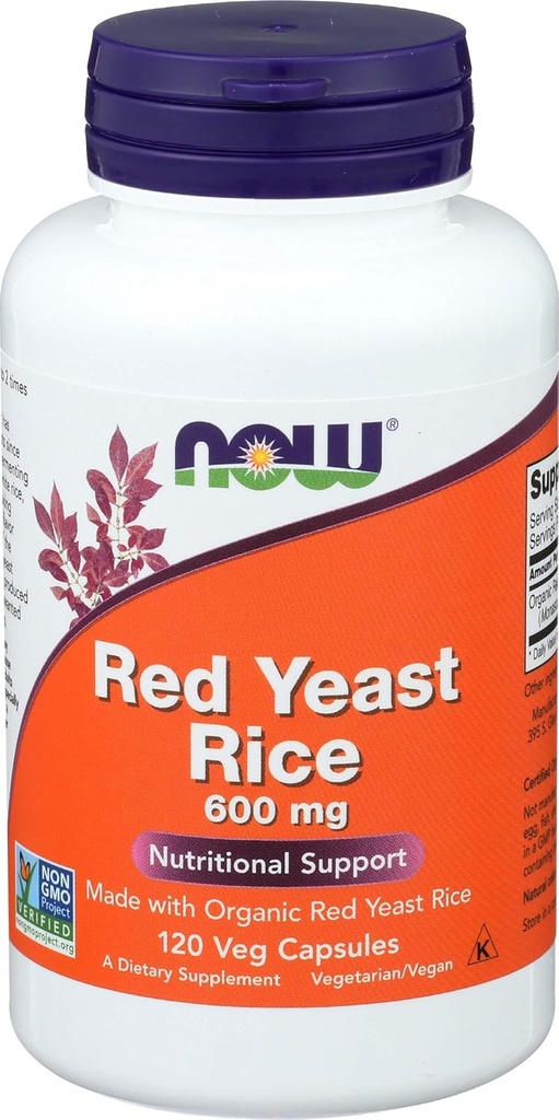 Nu fødevarer SPO Red Gær Rice 600mg, 120 CT