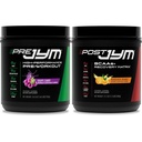 Pre JYM Grape Candy Pre Workout Pulver og Post JYM Aktiv Matrix Post- Workout Kosttilskud Bundle, 30 Servering Hver