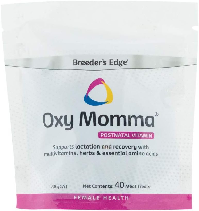 Revival Animal Health Breeder 's Edge Oxy Momma - Sygepleje & Inddrivelse Supplement- 40ct Kød Treatings (Packaging May Vary)