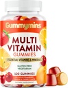 Gummymins ® Premium Multivitamin Gummies • 124; Ingen kunstige farver eller flavors • 124; Multi Vitamin Gummies til kvinder & mænd • 124; Gluten / Dairy / Soy Free, Vegetar, Gummian Vitamin • 124; 120 Greve, 60 Day Supply