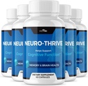 Vive MD Neuro Thrive Brain Supplement - Official Formel - Neuro Thrive PQQ, Neuro Thrive for Extra Strength med Ginkgo Biloba Extract, Siberian Ginseng Extract (5 Pack)
