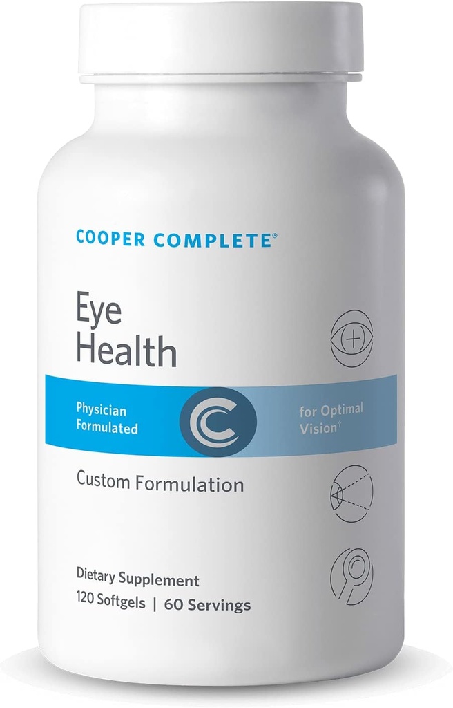 Cooper Complete - Eye Health Supplement - Lutein, Meso Zeaxanthin, og Zeaxanthin, C-vitamin & E - 60 dages levering pakke med 1
