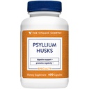 Den Vitamin Shoppe Psyllium Husks - Plantago Ovata Fiber tillæg, der understøtter regelmæssighed & sund Cholesterol, 840 mg per servering - Gluten Free (600 kapsler)