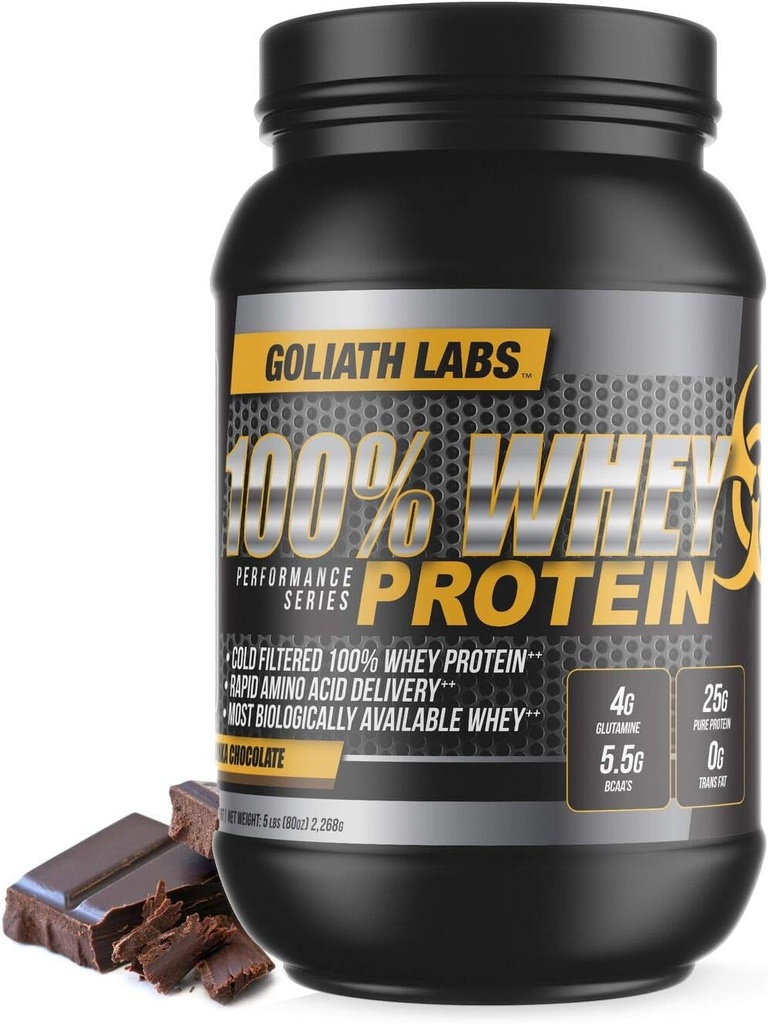 Goliath Labs GL 100% Whey Protein Powder 20 LB (chokolade)
