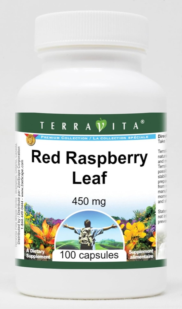 Rød hindbær Leaf - 450 mg (100 kapsler, ZIN: 511172)