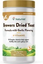 NaturVet Brewers Tørret Gær Formel med hvidløg Aromering Plus vitaminer til hunde og katte, pulver, Lavet i USA med Globalt kilde Ingredienser 1 Pund