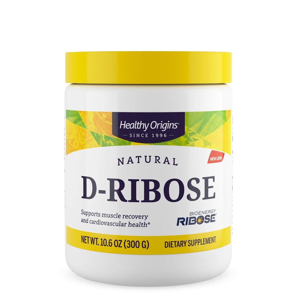 Sund oprindelse D- Ribose Powder (BioEnergy, Non- GMO, Gluten Free, Energy Support, Heart Support), 10.6 Ounce