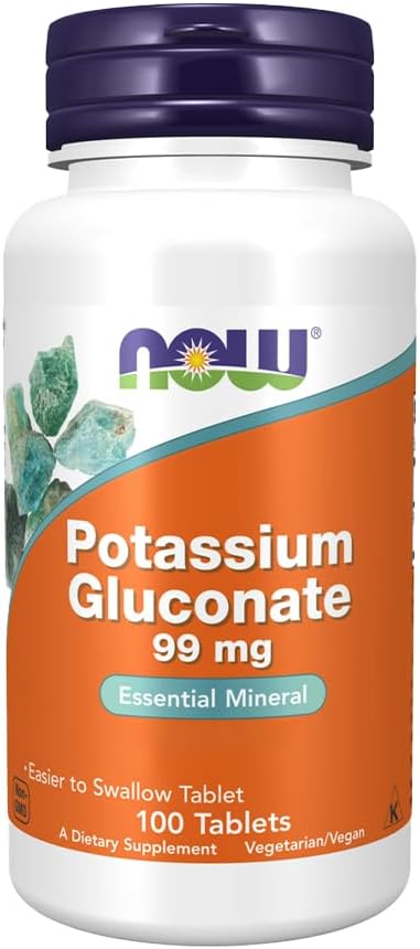 Nu fødevarer Kalium Gluconate, 100 CT