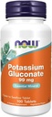 Nu fødevarer Kalium Gluconate, 100 CT