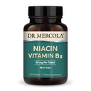 Dr. Mercola Niacin Vitamin B3, 90 Servering (270 tabletter), Kosttilskud, Mini tabletter, Essential B Vitamin, Non- GMO